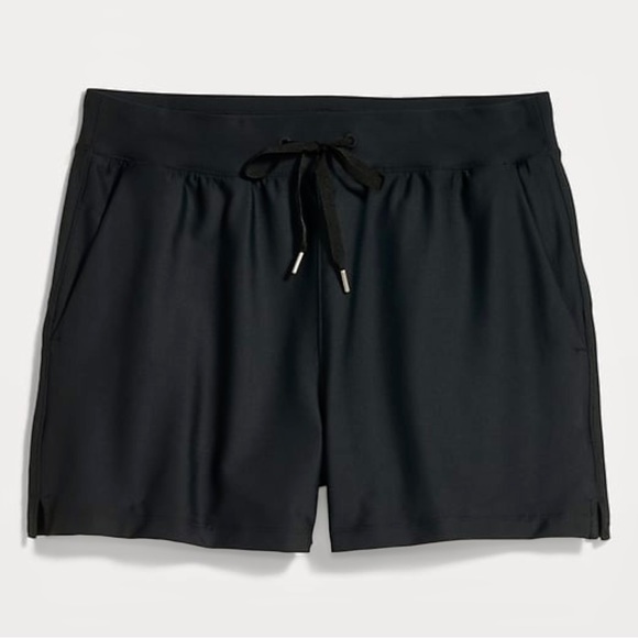 Bundle Old Navy High-Waisted PowerSoft Shorts Size L in Black and Rust 3” inseam - Picture 8 of 9